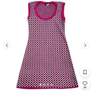 Wet Seal Women's Pink and Black Dress